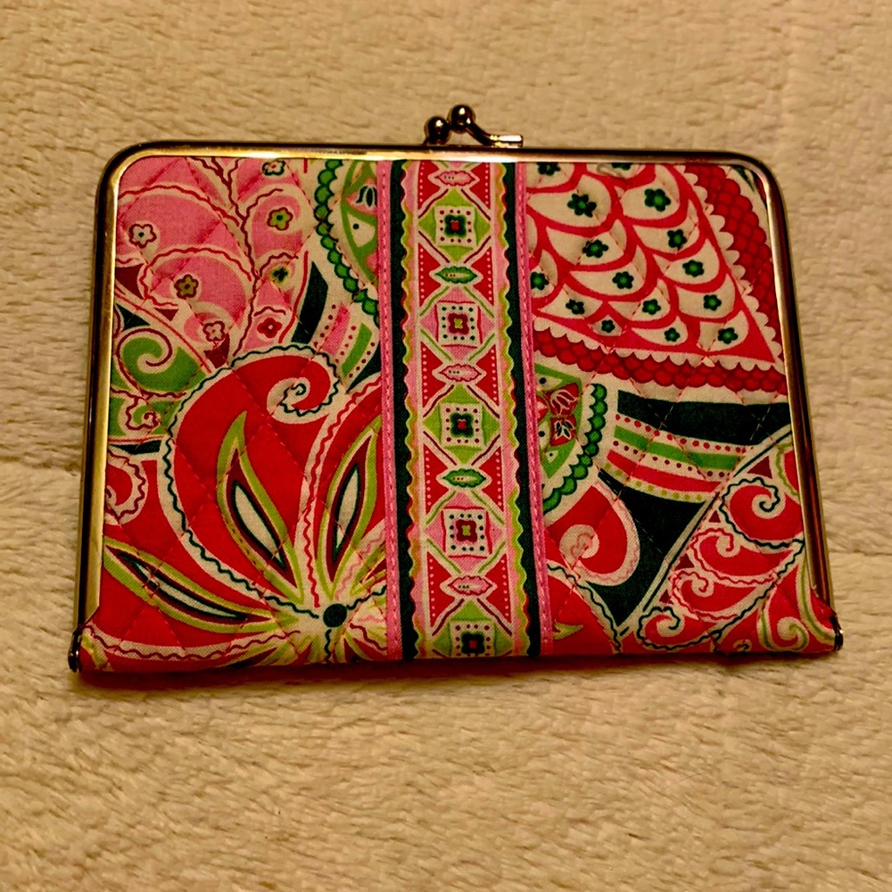Vera Bradley Kiss Lock Photo Album VINTAGE Pink Pattern